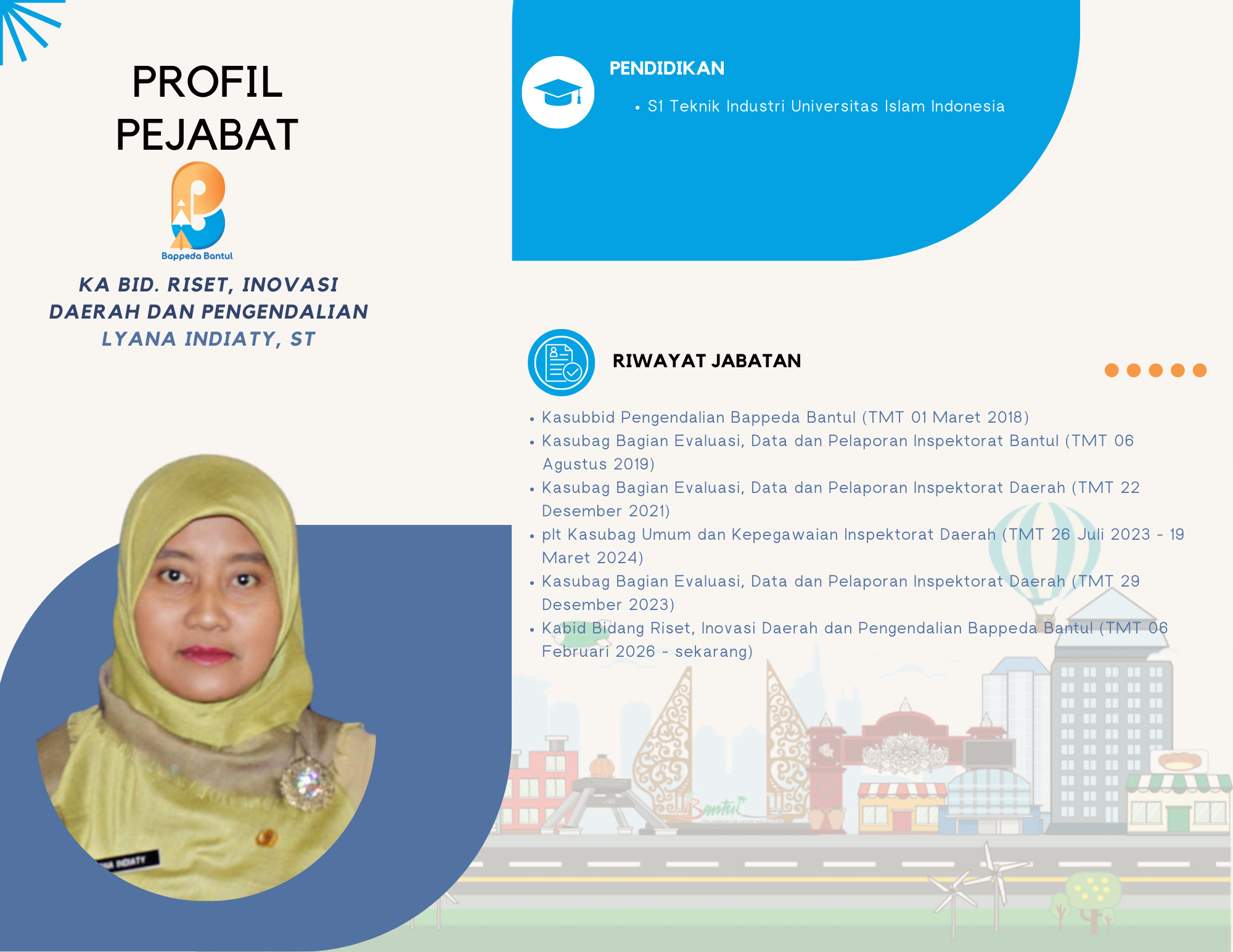 Profil Ka Bid Riset, Inovasi Daerah dan Pengendalian