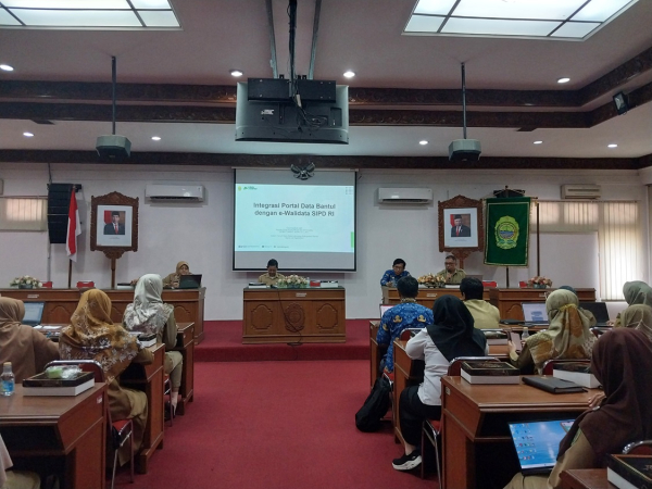 Forum SDI Kabupaten Bantul: Pemenuhan Standar Data dalam Evaluasi Penyelenggaraan Statistik Sektoral (EPSS) dan Progres Integrasi Portal Data Bantul dengan Aplikasi E-walidata Kemendagri