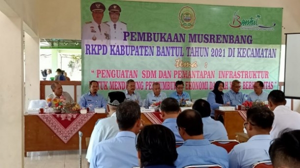 Pembukaan Musrenbang RKPD Kabupaten Bantul Tahun 2021 di Kecamatan Jetis