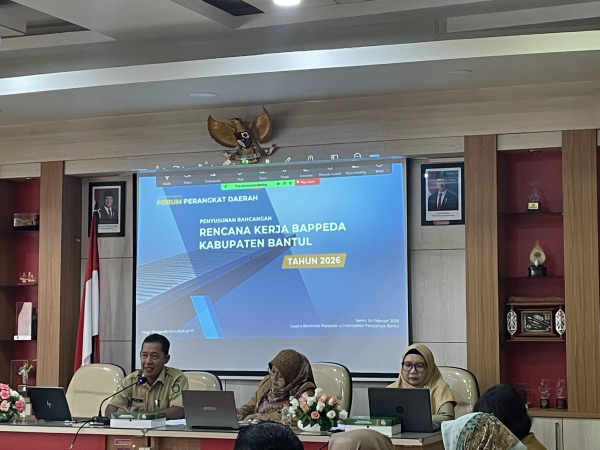 Forum Perangkat Daerah (PD) Penyusunan Rancangan Renja Bappeda Kabupaten Bantul Tahun 2026