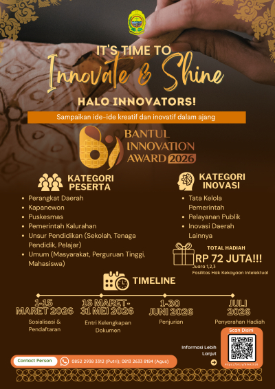 Bantul Innovation Award (BINA) 2026 is HERE!